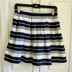 Jack by BB Dakota Navy and White Skater Skirt